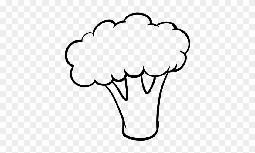 Broccoli Coloring Pages - Broccoli Clip Art Black And White #1029464