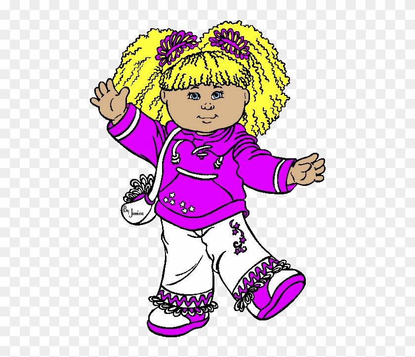 Doll Clipart Animated - Cabbage Patch Kids Clip Art #1029551