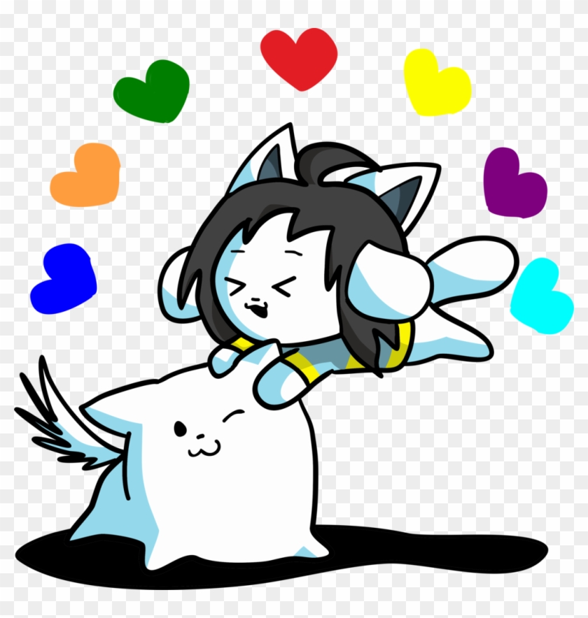 Toby And Temmie By Ilovegir64 - Temmie X Greater Dog #1029631