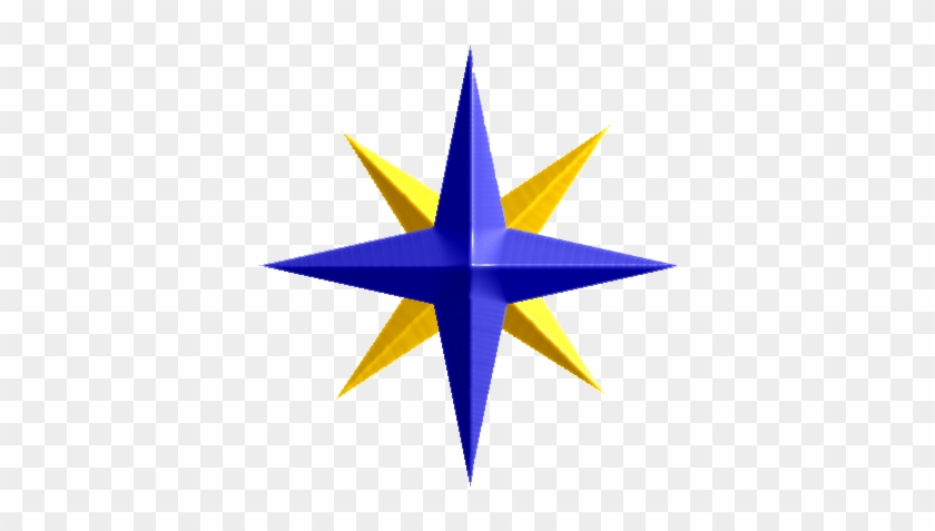 Compass Rose Icon - Polaris Star Clipart #1029667