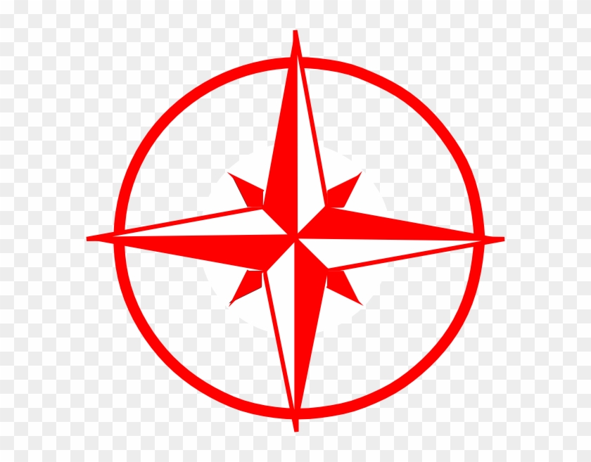 Red Compass 268 Clip Art At Clker - Compass #1029675