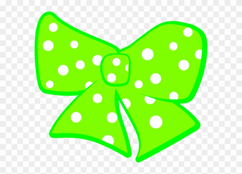 This Free Clip Arts Design Of Bow With Polka Dots 2 - Clip Art #1029684