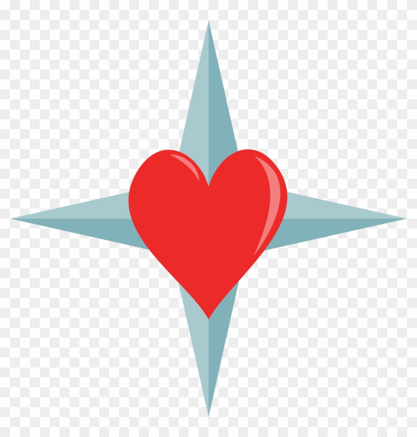 Compass Rose And Heart Cutie Mark By The Smiling Pony - Mlp Heart Cutie Marks #1029702