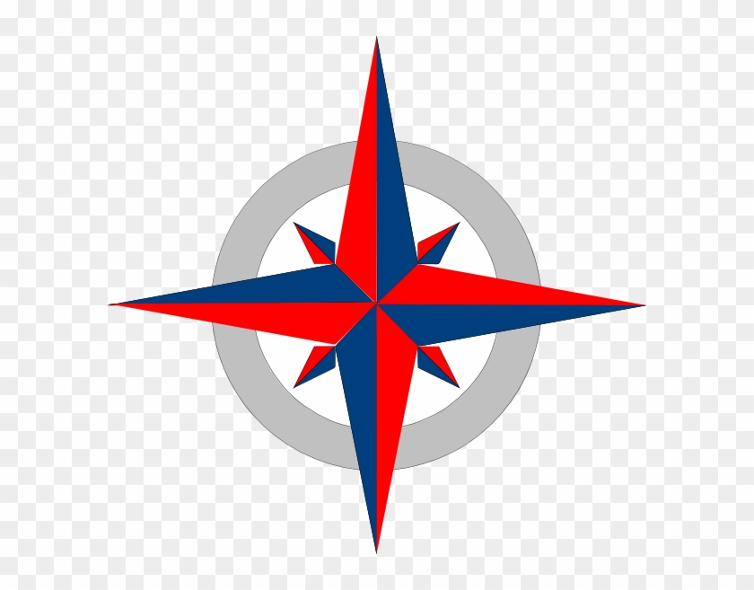 Red And Blue Compass #1029705