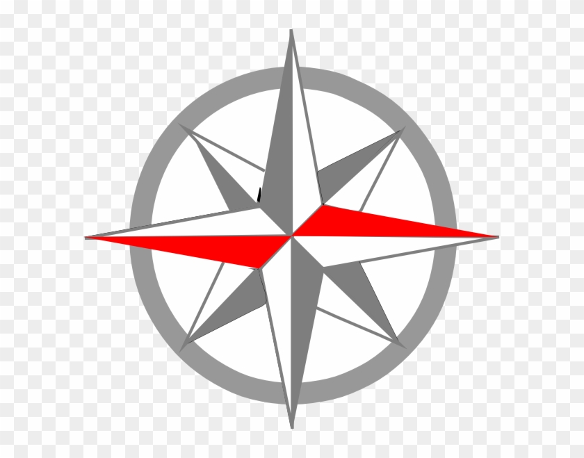 How To Set Use Pale Grey Compass Svg Vector - Compass Rose #1029742