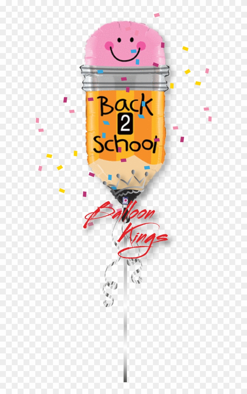 Welcome Back To School Pencil - 32" Foil Shape Back 2 School Pencil - Mylar Balloons #1029817