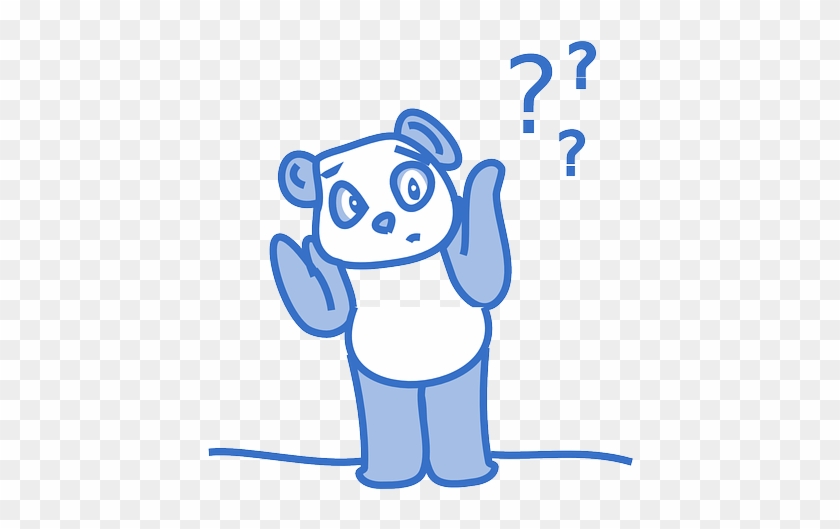 Cute, Bear, Blue, Question, Help, Support - Confused Clip Art #1029860