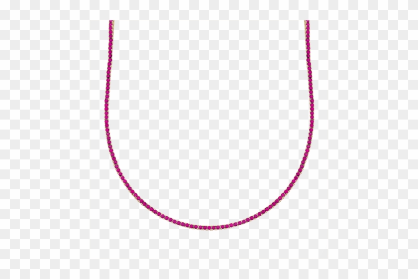 Perfect Ruby Collar Tennis Necklace - Collar #1029881