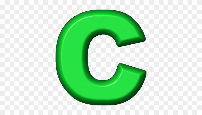 Presentation Alphabets Green Refrigerator Magnet C - Green Letter C Png #1029925