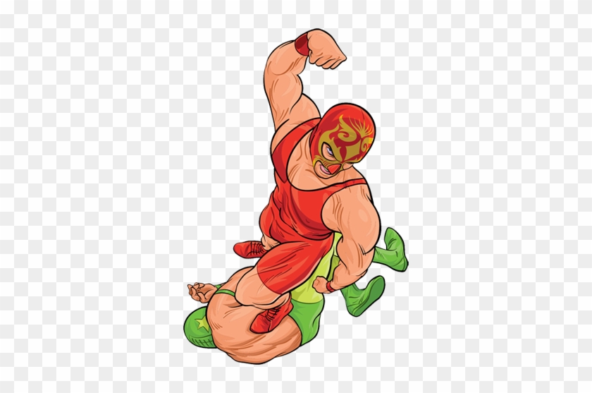 Wrestler Clipart Wrestling Move - Lucha Libre Ring Png #1029934