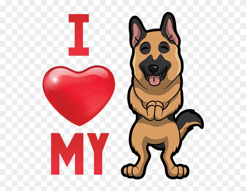 German Shepherd Emoji & Sticker Messages Sticker-7 - Sticker #1029997