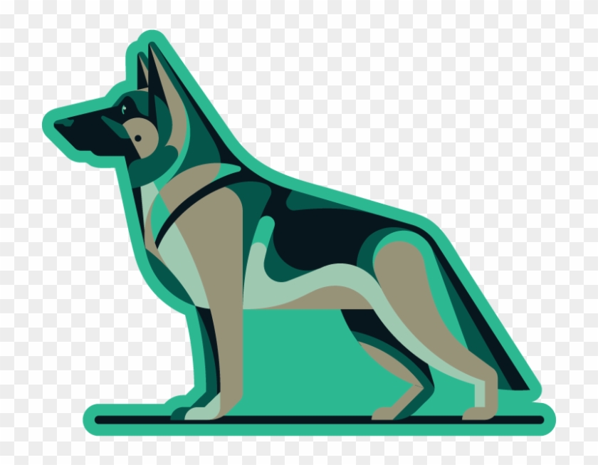 Pin German Shepherd Dog Clipart - Dog Yawns #1030025
