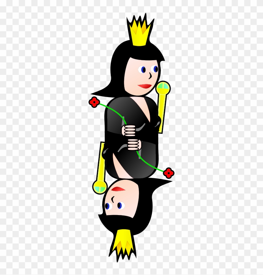 Double Queen Of Spades - ราชินี การ์ตูน Png #1030147