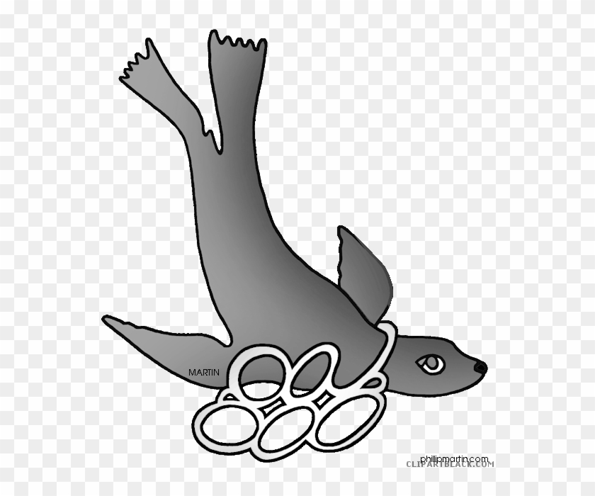 Seal Animal Free Black White Clipart Images Clipartblack - Seal Animal Free Black White Clipart Images Clipartblack #1030170