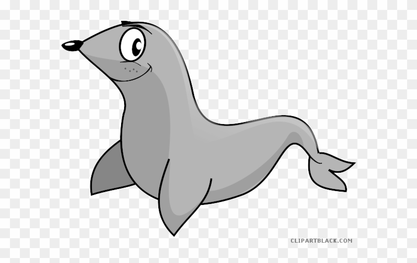 Seal Animal Free Black White Clipart Images Clipartblack - Southern Elephant Seal #1030179