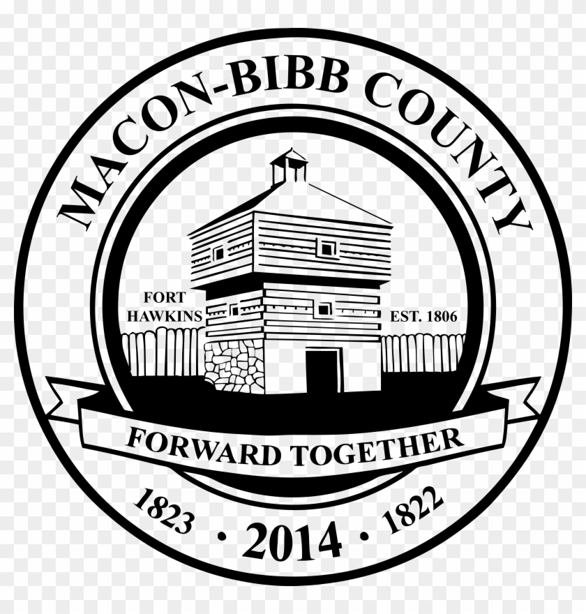 Black Macon-bibb County Seal - Black Macon-bibb County Seal #1030211