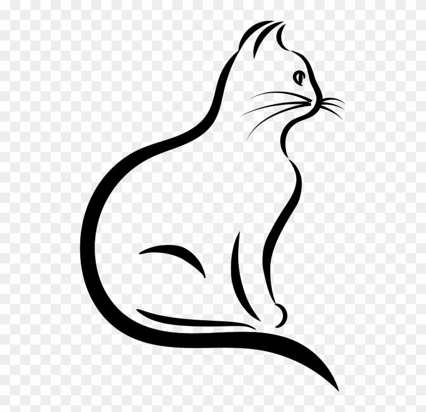 Medium Image - Cat Png Black And White #1030257