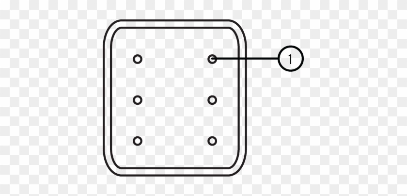 Series > 6 Way Receptacles > At04 6p Mm01blk 6 Way - Line Art #1030262