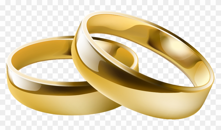 Linked Wedding Rings Clipart Clipart Free Clipart Images - Wedding Ring Png Vector #1030309