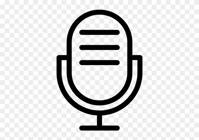 Pixel - Microphone Line Icon - Full Size PNG Clipart Images Download