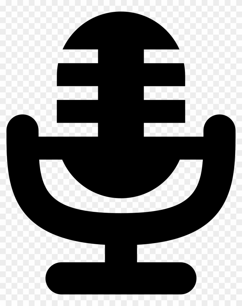 Microphone Black Silhouette Variant Comments - Silueta Microfono #1030452