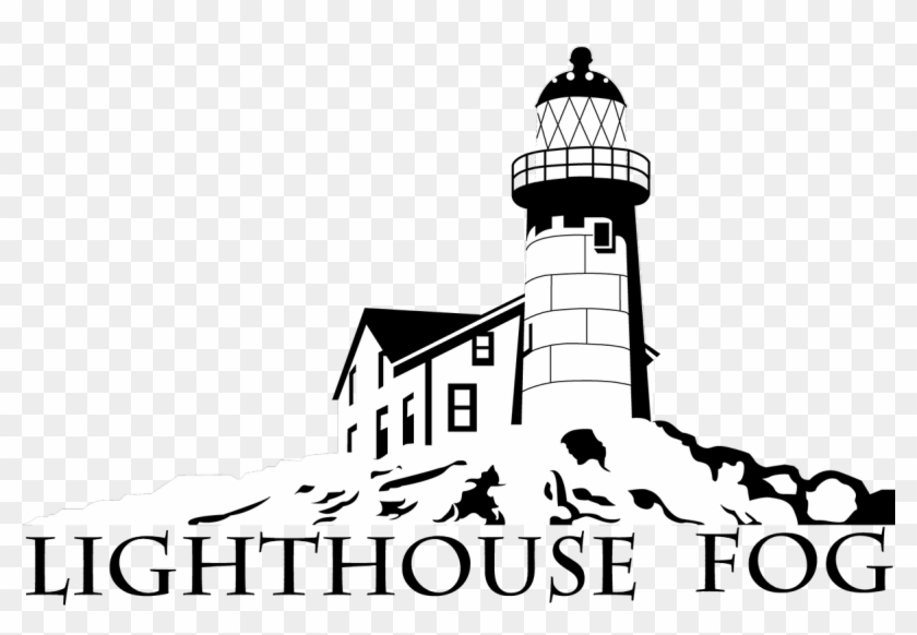 Drawn Lighthouse Fog - Lighthouse #1030512