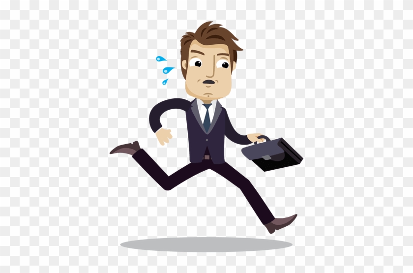 Office Person Cartoon Png Hd - - Cartoon Businessman Transparent #1030634