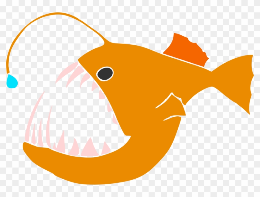 Frogfish Black Seadevil Deep-sea Anglerfishes Humpback - Clip Art #1030645