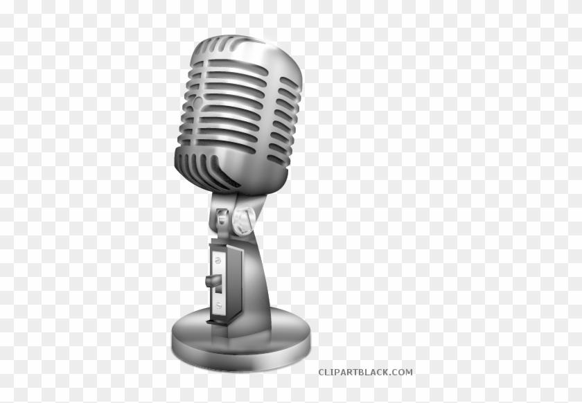 Radio Microphone Tools Free Black White Clipart Images - Public Speaking: The Ultimate Guide To Mastering Public #1030672