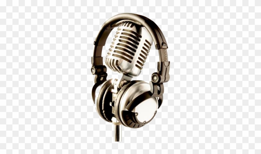 Radio - Microphone - Png - Radio Microphone And Headphones #1030705