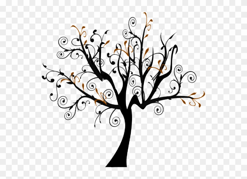 Bare Tree Black And White Clipart #1030743