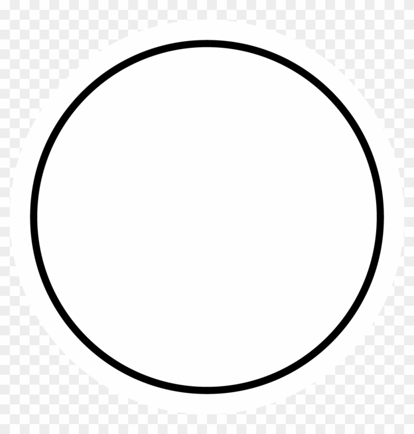 Shapes Clip Art Black And White Download - Circle #1030949
