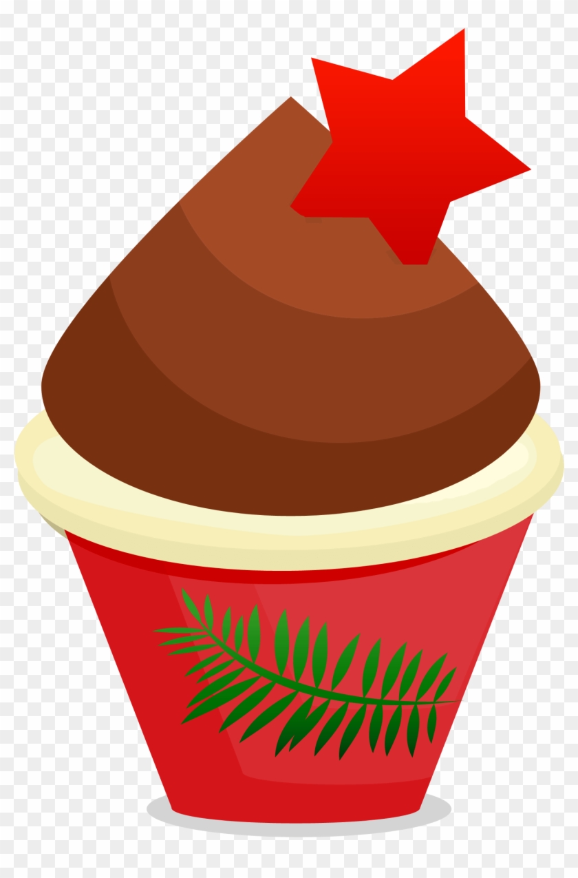 Muffin Clip Art Christmas Clipart Free Download - Christmas Cupcakes Clipart Png #1030959