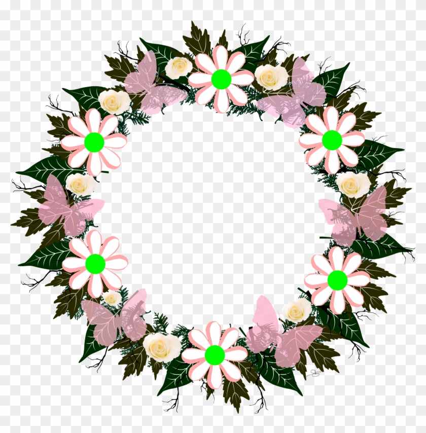 "butterflow" Wreath Collection - Wreath-rosa Schmetterlings- Karte #1030989