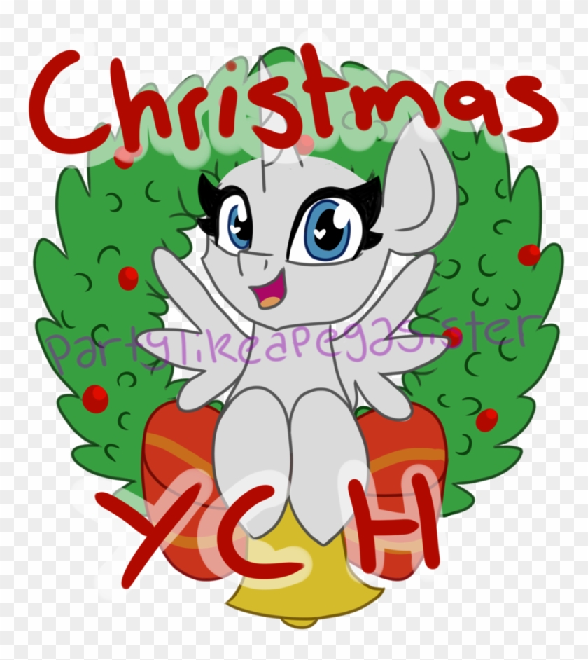 Partylikeapegasister, Bell, Bow, Christmas, Holly, - Cartoon #1030999