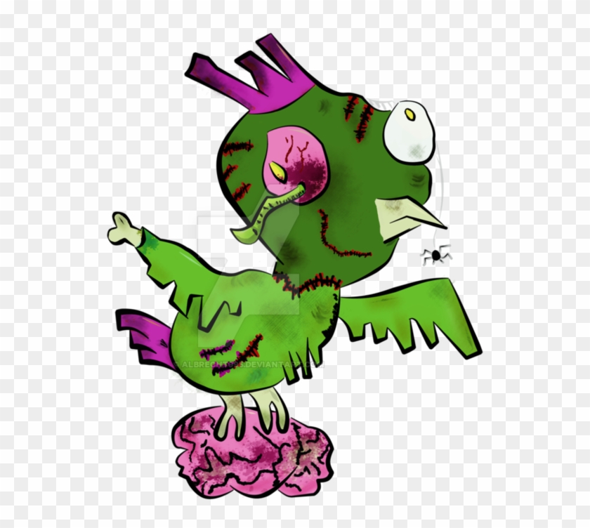 Zombie Chicken Green By Albrecht995 - Cartoon #1031162