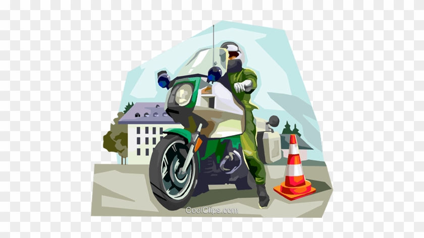 German Motorcycle Police Patrol Royalty Free Vector - Illustration #1031326