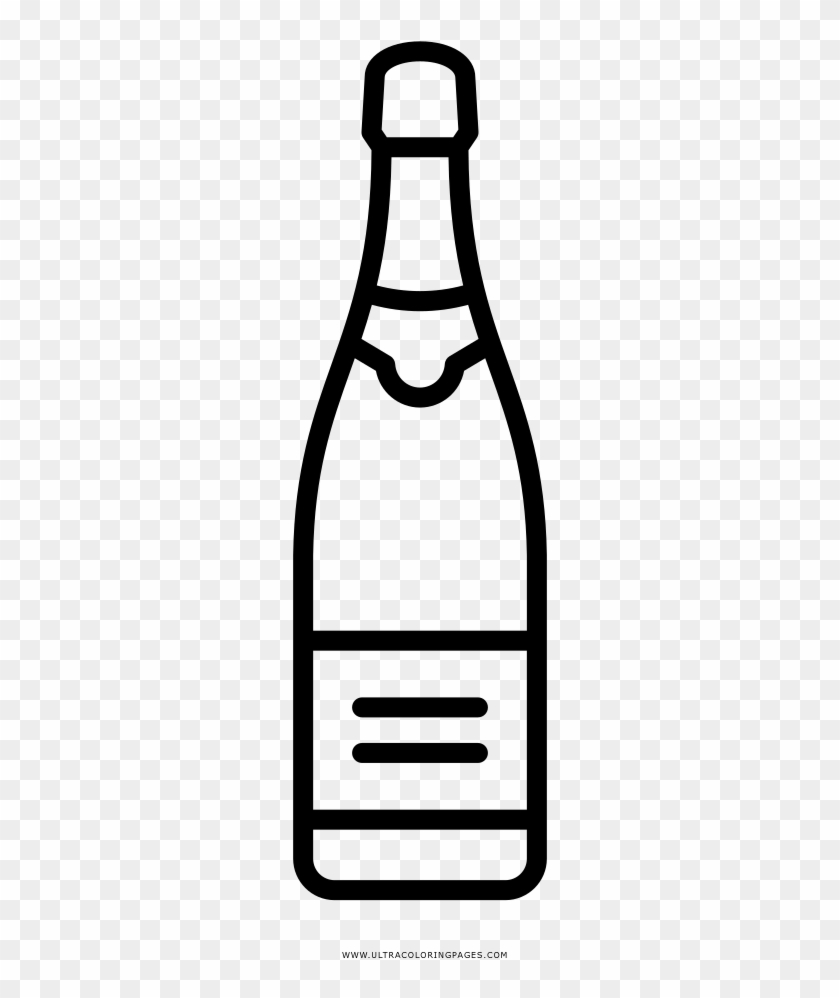 Champagne Coloring Page - Party #1031332