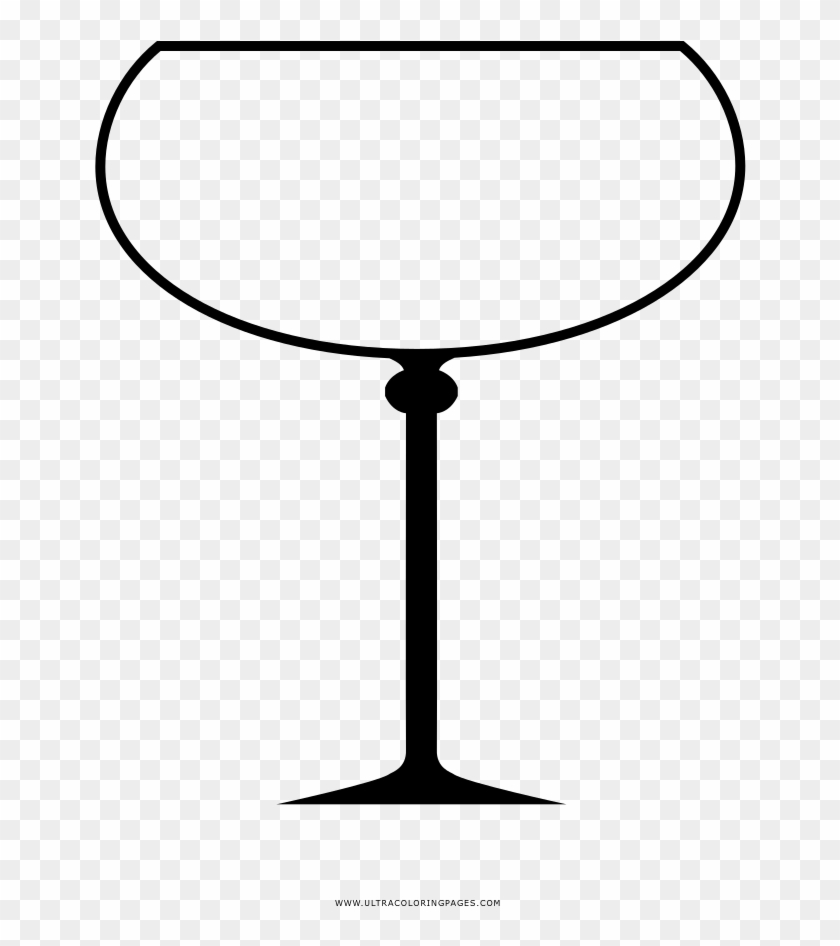 Champagne Coupe Coloring Page - Champagne Coupe Coloring Page #1031344