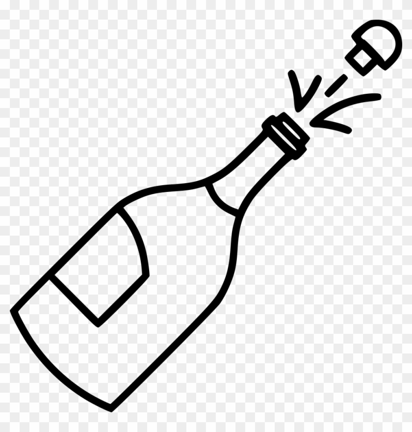 Champagne Comments - Bottle Of Champagne Drawing #1031351