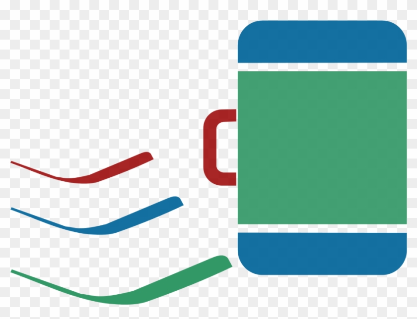 Suitcase Icon Blue Green Red Dynamic V04 - Suitcase Icon Blue Green Red Dynamic V04 #1031394