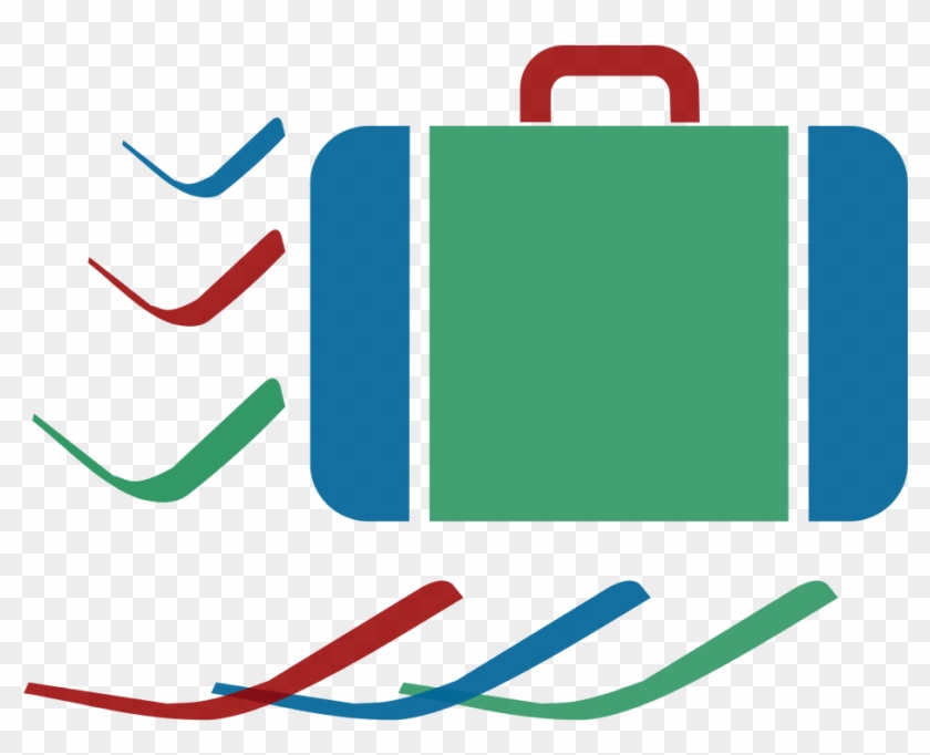 Suitcase Icon Blue Green Red Dynamic V01 - Suitcase Icon Blue Green Red Dynamic V01 #1031396