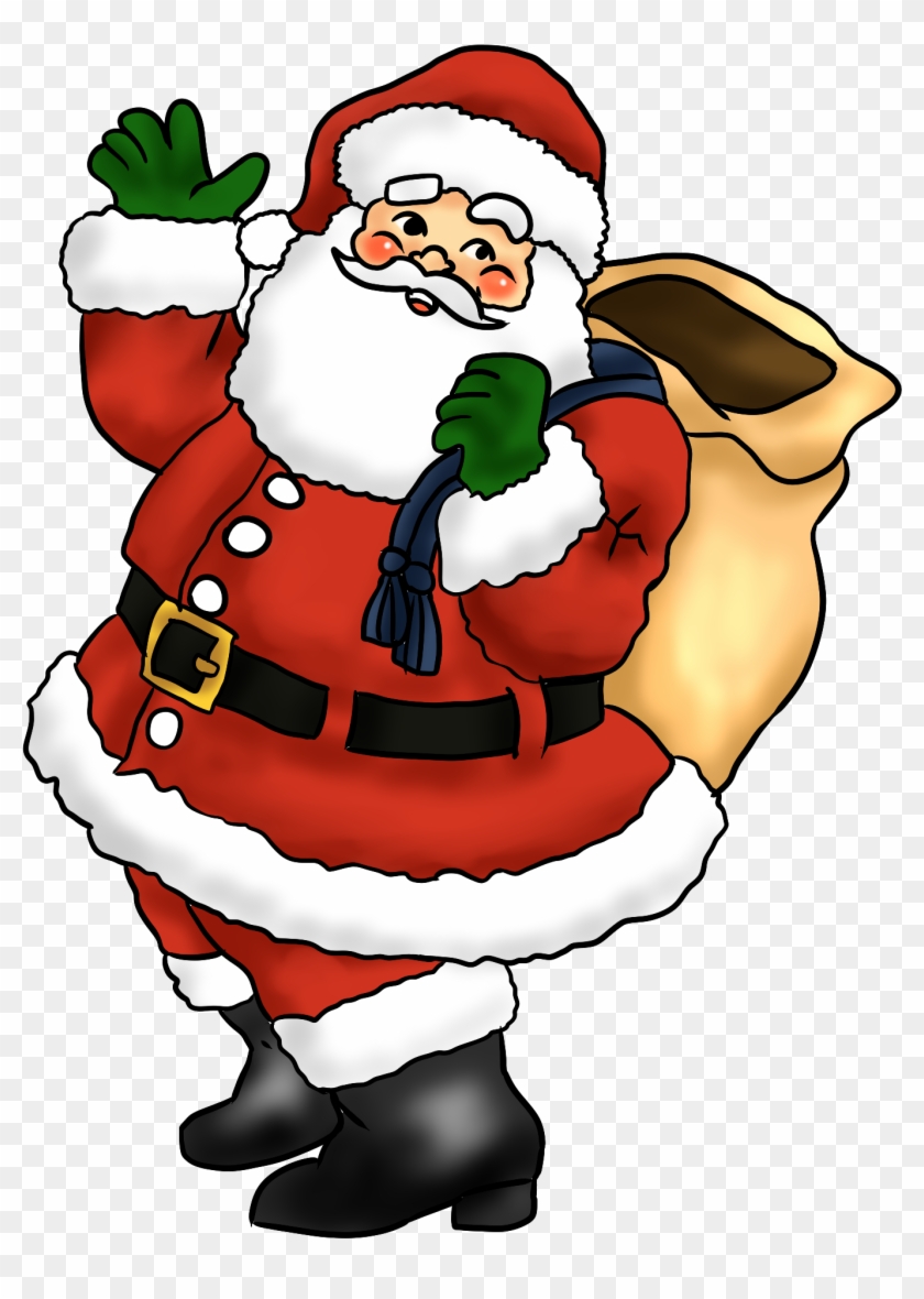 Santa Clip Art Borders - Santa Please Stop Here Personalised Christmas Sign #1031475