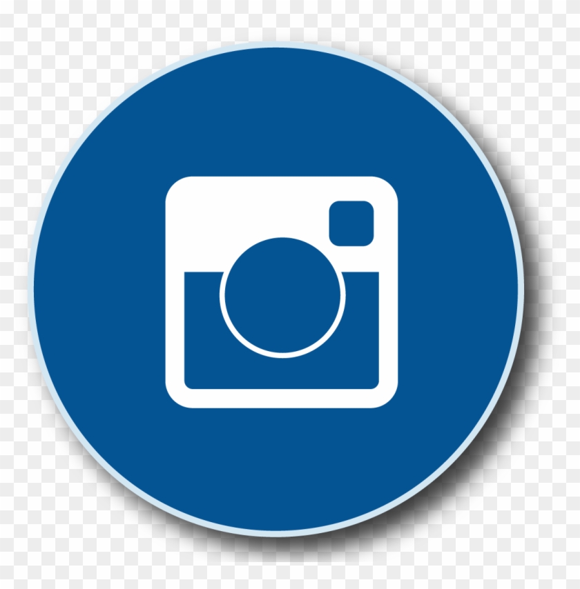 Twitter Logo Button Instagram Logo Button - Instagram Logo Png Transparent Blue #1031538
