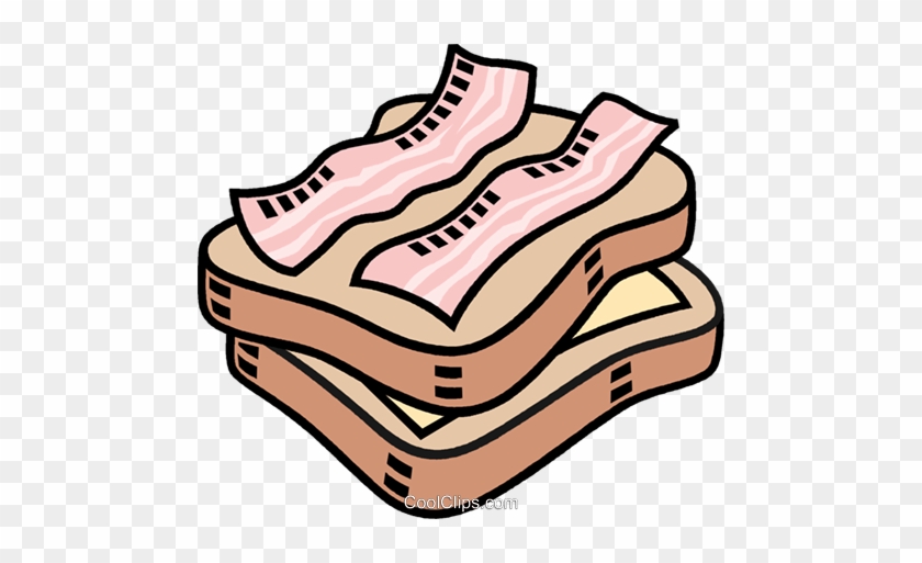 Bacon Clipart Vector - Bacon Sandwich Clipart #1031600