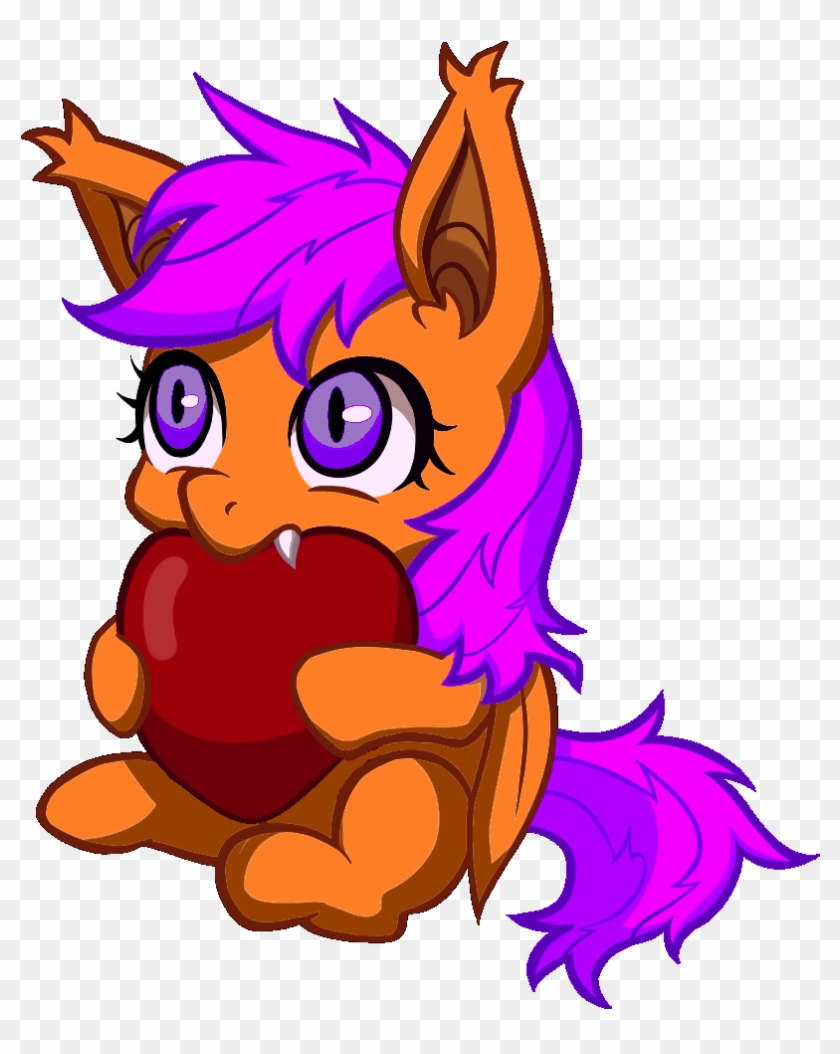 Norang94, Bat Ponified, Bat Pony, Edit, Filly, Heart, - Applejack #1031654