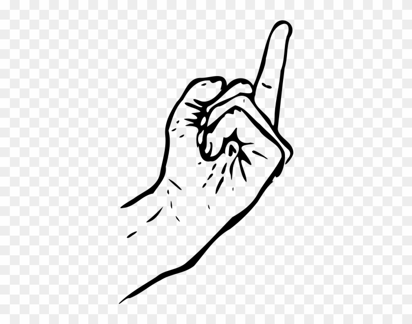 Fuck You Png Clip Arts - Middle Finger Drawing Side #1031682