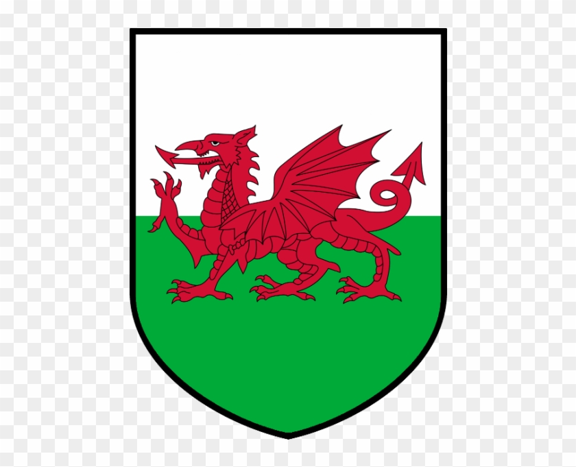 Wales Coat Of Arms Shirt Version - Welsh Flag #1031796