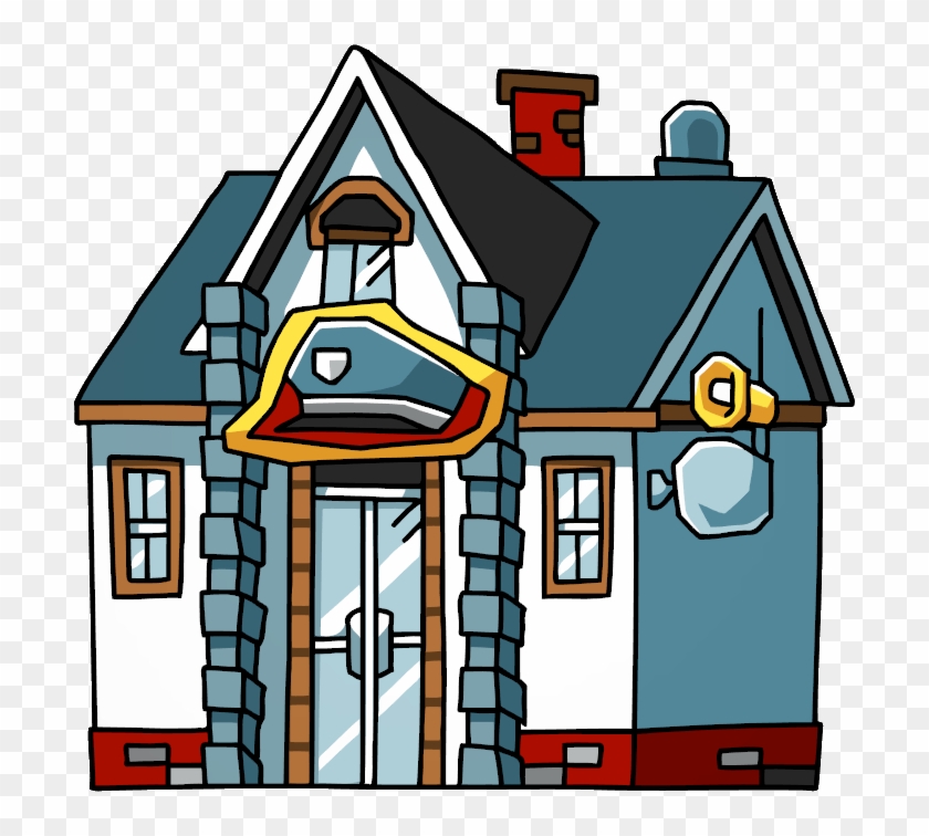 Scribblenauts Unlimited - Police Station Cartoon Png - Free Transparent PNG  Clipart Images Download