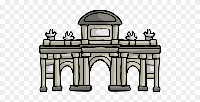 Alcala Gate Free Icon - Puerta De Alcala Clipart Png #1031872